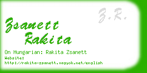 zsanett rakita business card